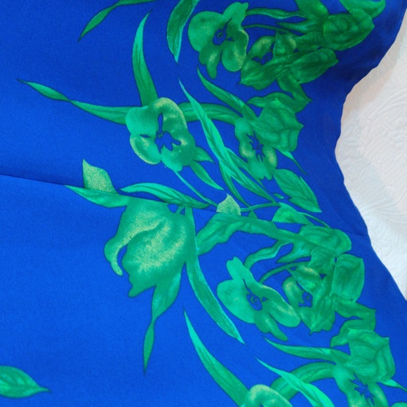 Main Street Classics Vintage Tropical Short Sleeve Maxi Floral 1988 Dress - Picture 12 of 14